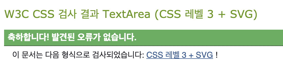 css 문법 검사